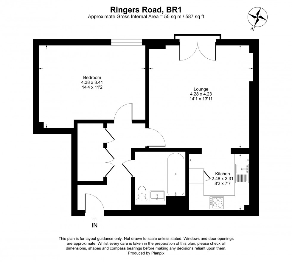 Floorplan for Ringers Road, Bromley