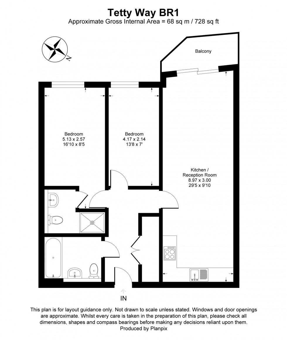 Floorplan for Tetty Way, Bromley