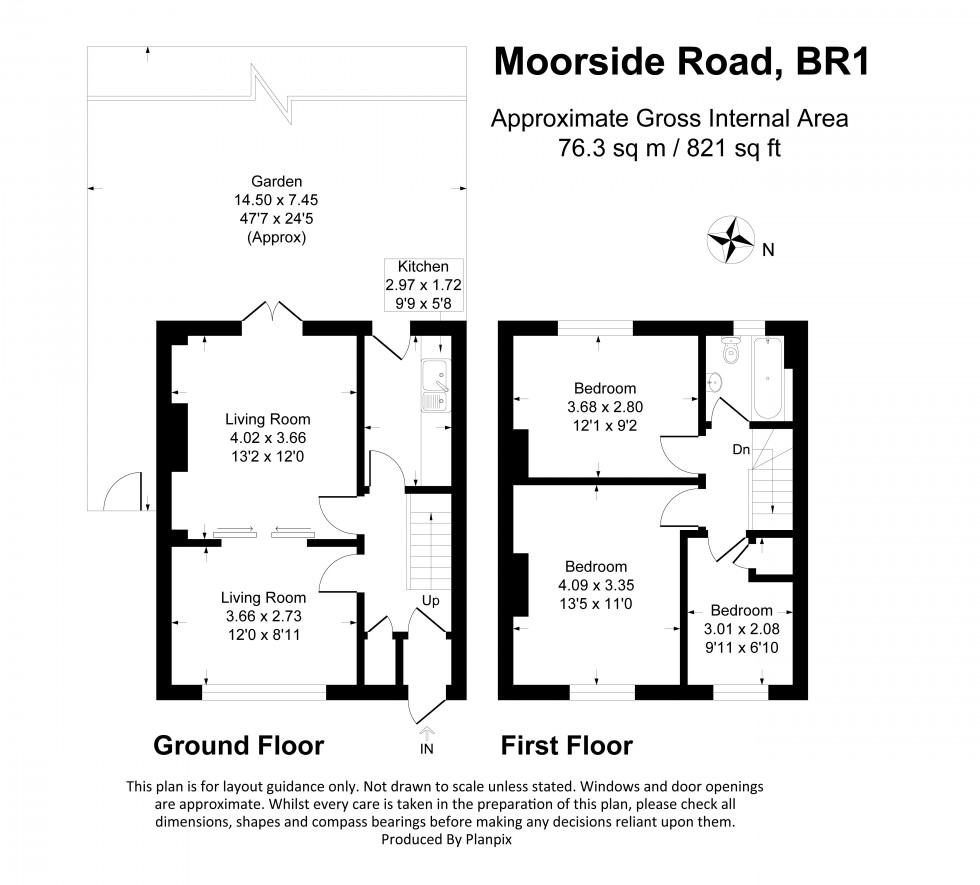 Floorplan for Moorside Road, Bromley