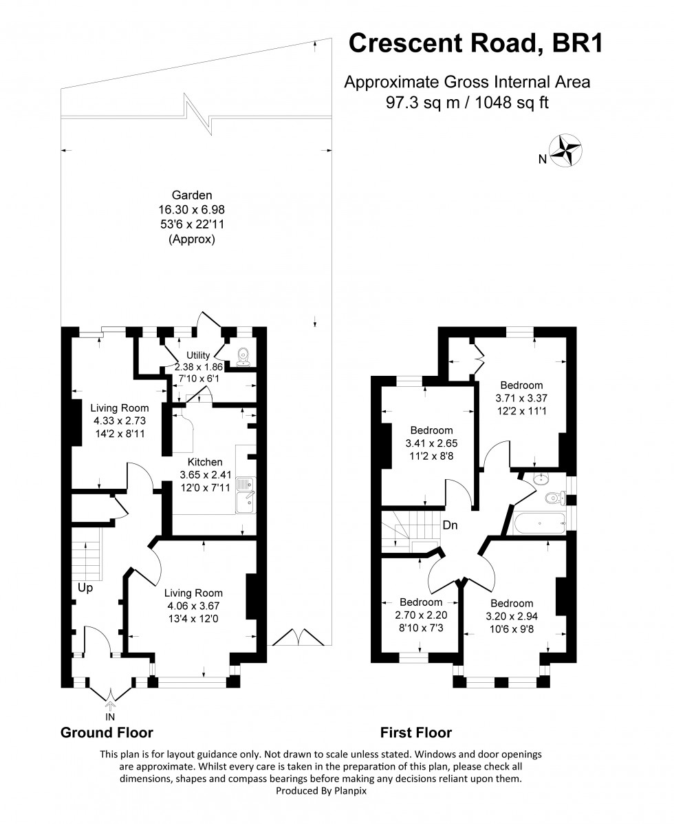 Floorplan for Crescent Road, Bromley