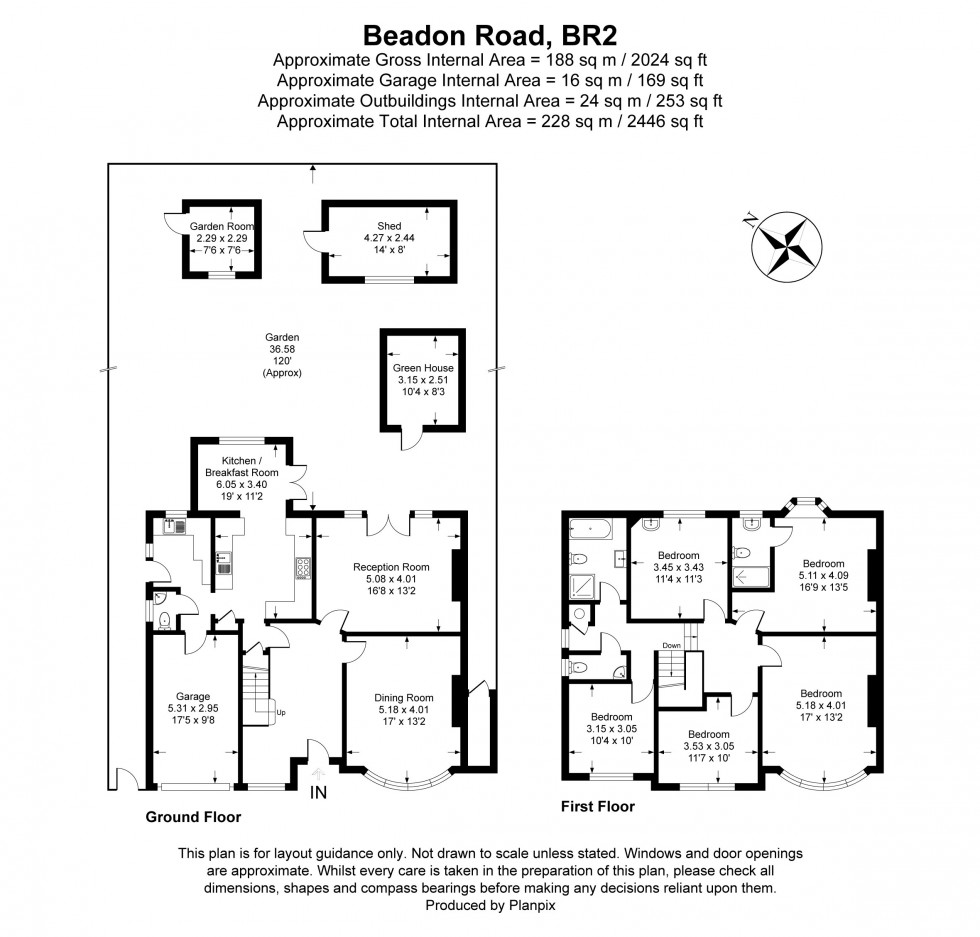 Floorplan for Beadon Road, Bromley