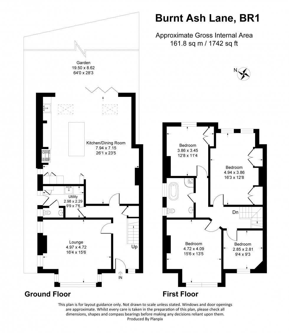 Floorplan for Burnt Ash Lane, Bromley