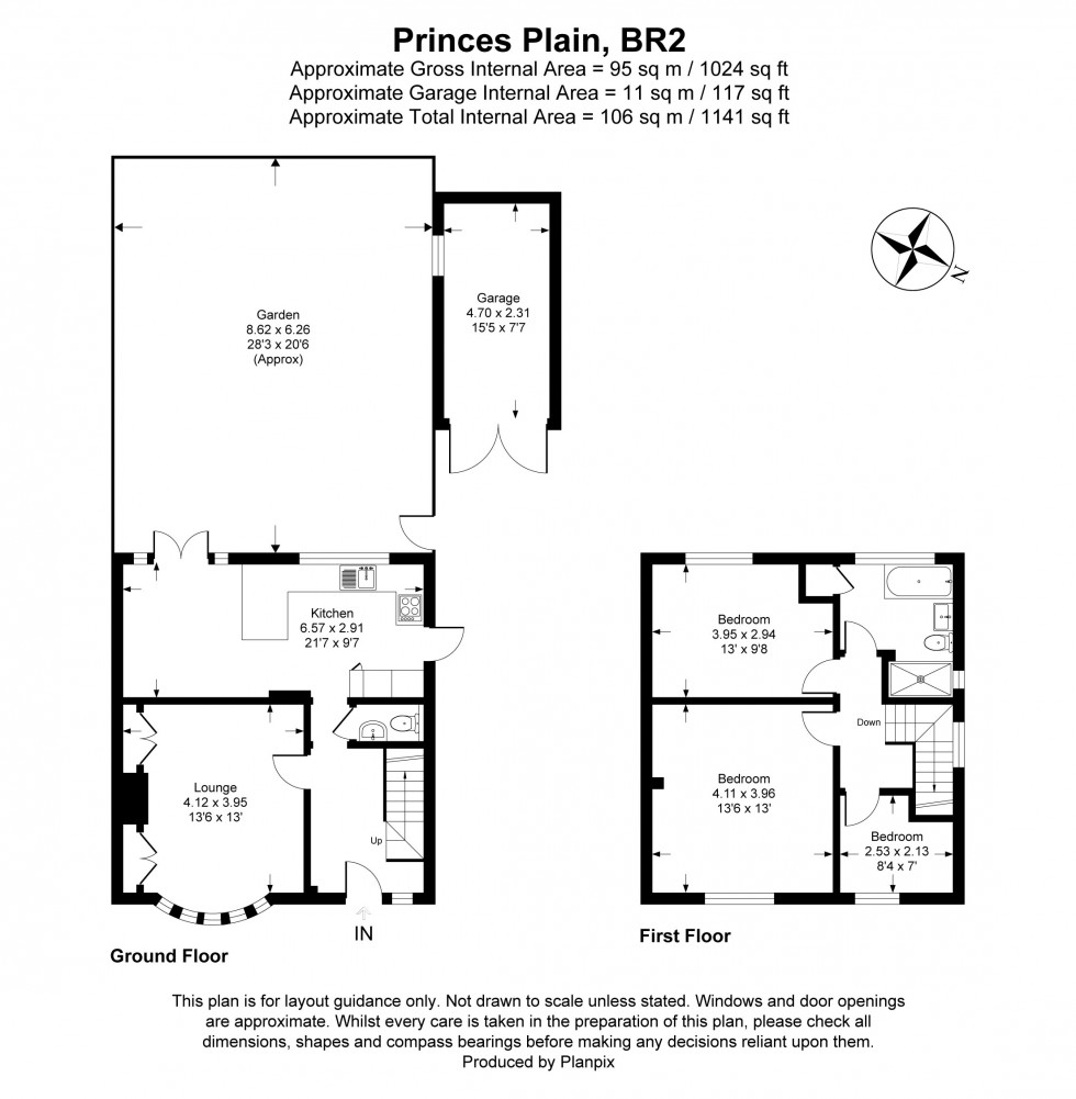 Floorplan for Princes Plain, Bromley