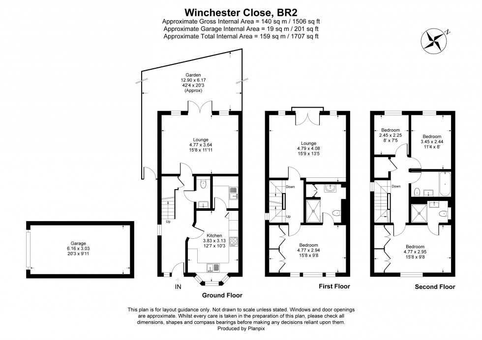 Floorplan for Winchester Close, Bromley