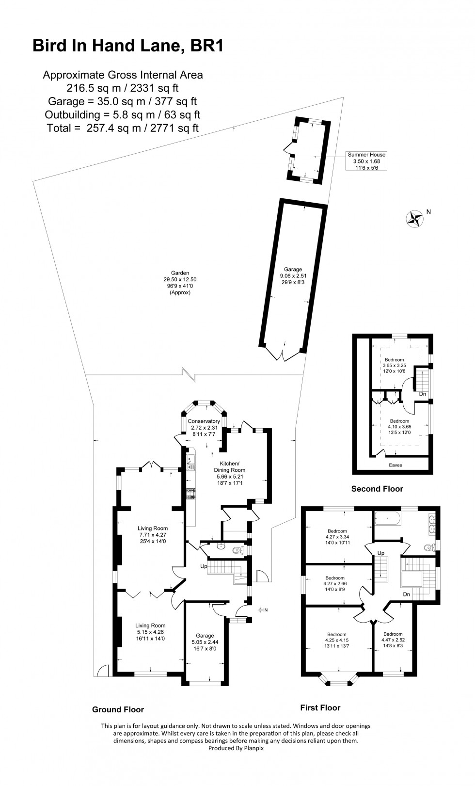 Floorplan for Bird in Hand Lane, Bromley