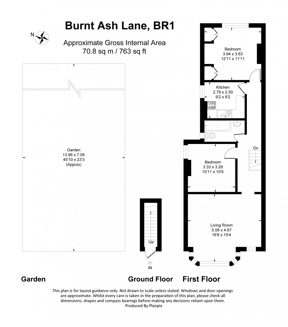 Floorplan for Burnt Ash Lane, Bromley