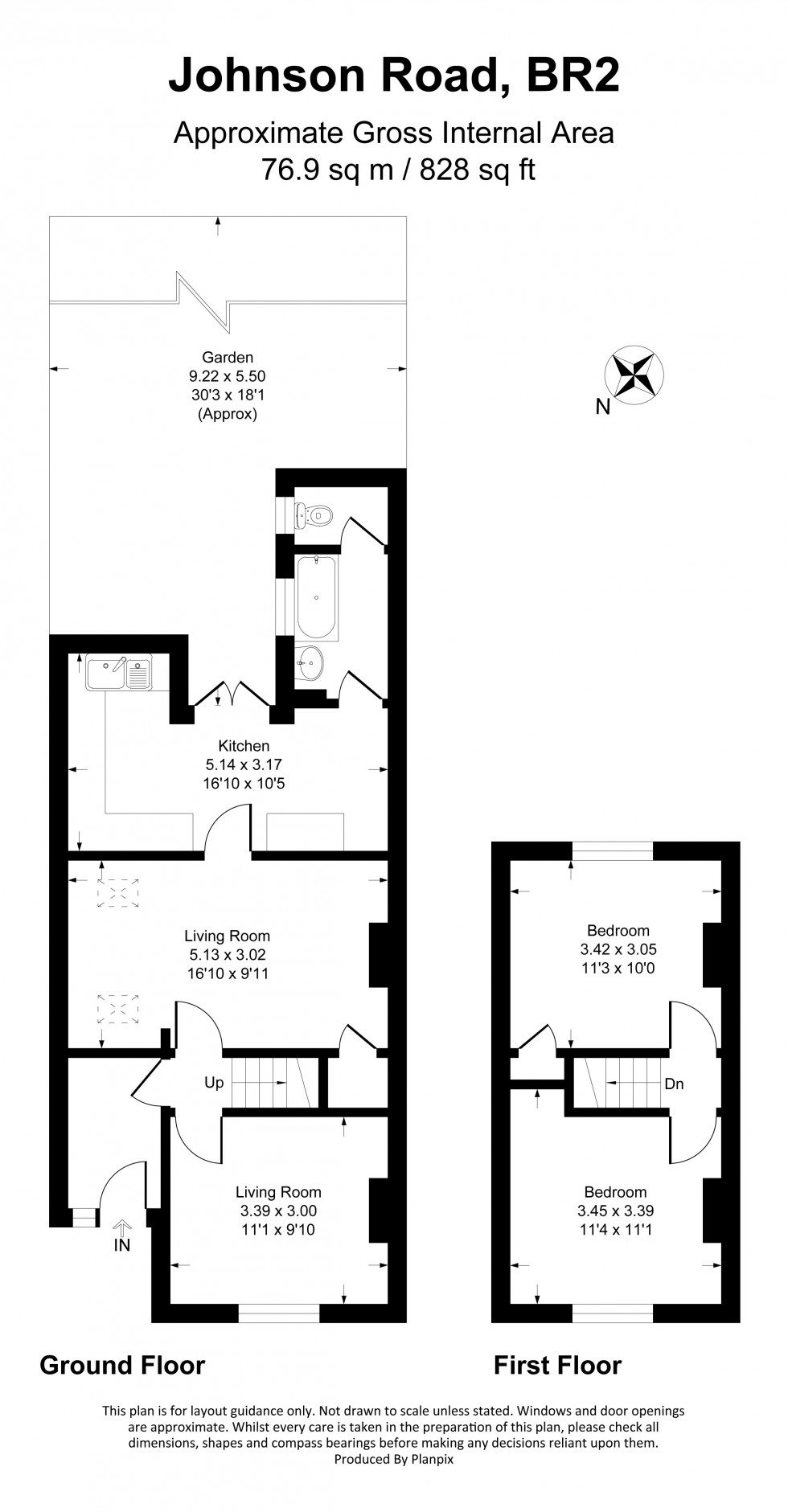 Floorplan for Johnson Road, Bromley