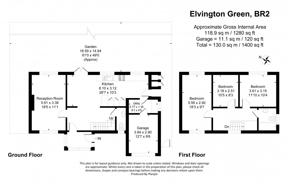 Floorplan for Elvington Green, Bromley