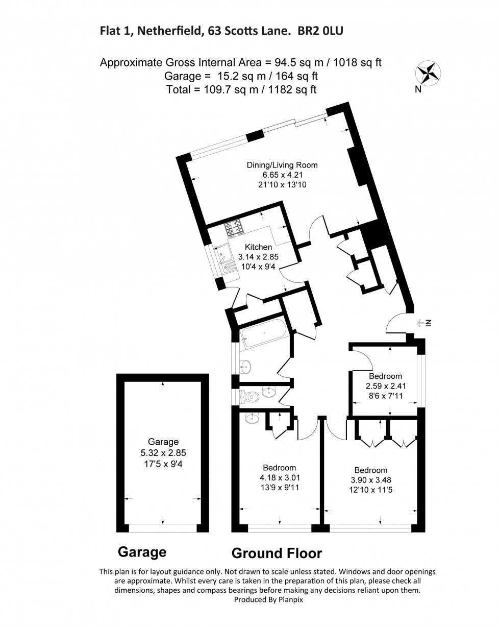 Floorplan for Scotts Lane, Shortlands