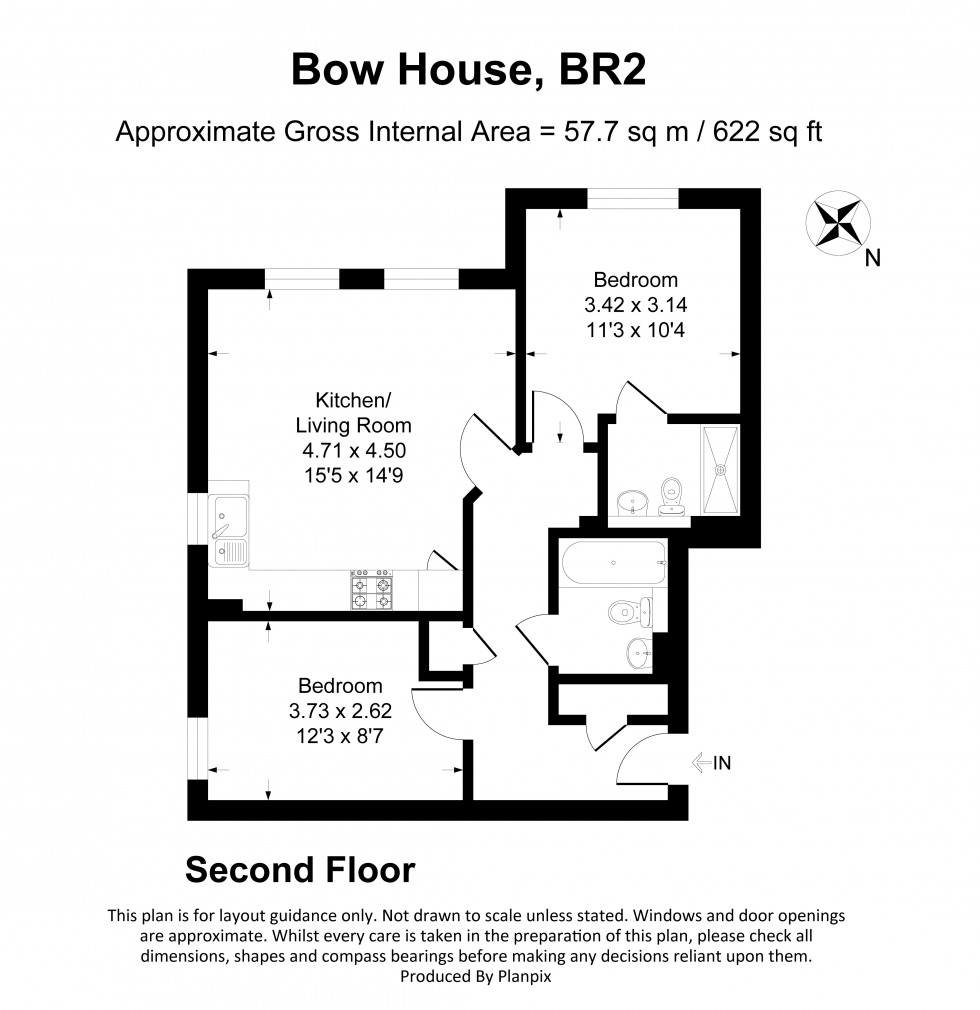 Floorplan for Mackintosh Street, Bromley