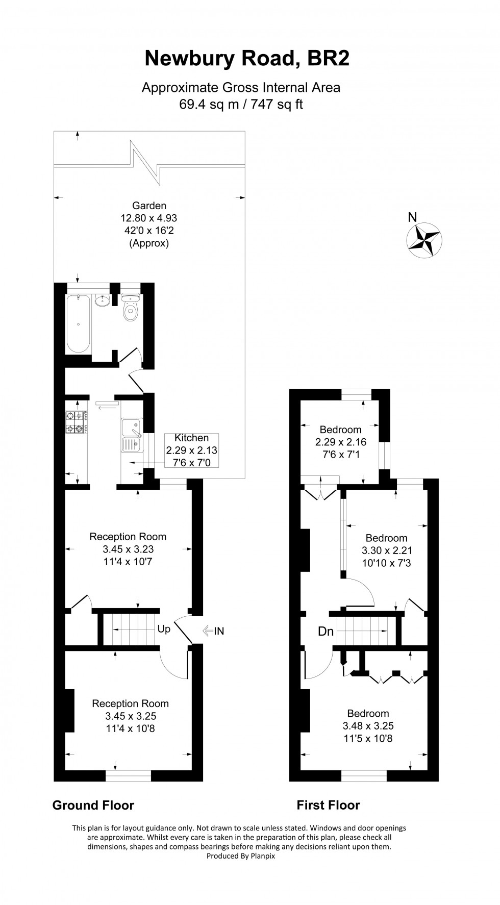 Floorplan for Newbury Road, Bromley