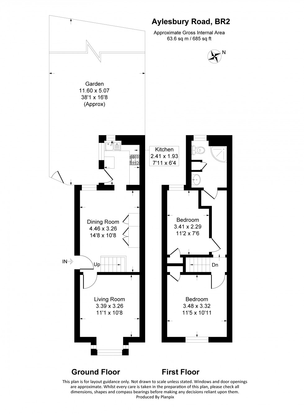 Floorplan for Aylesbury Road, Bromley