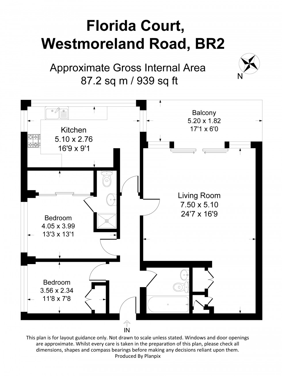 Floorplan for Westmoreland Road, Bromley