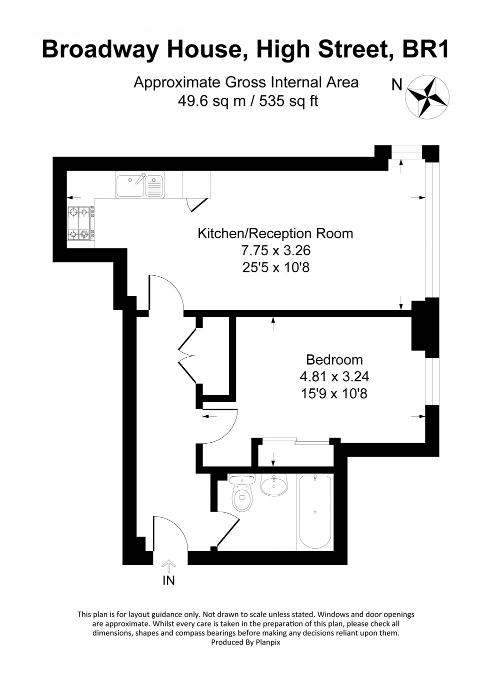 Floorplan for High Street, Bromley