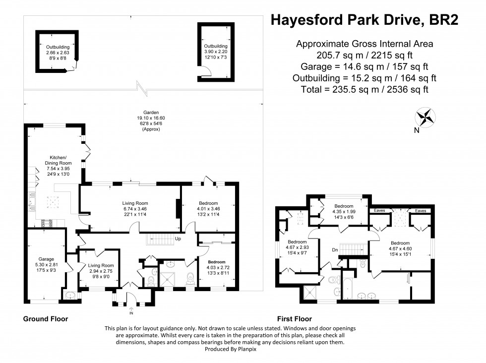 Floorplan for Hayesford Park Drive, Bromley