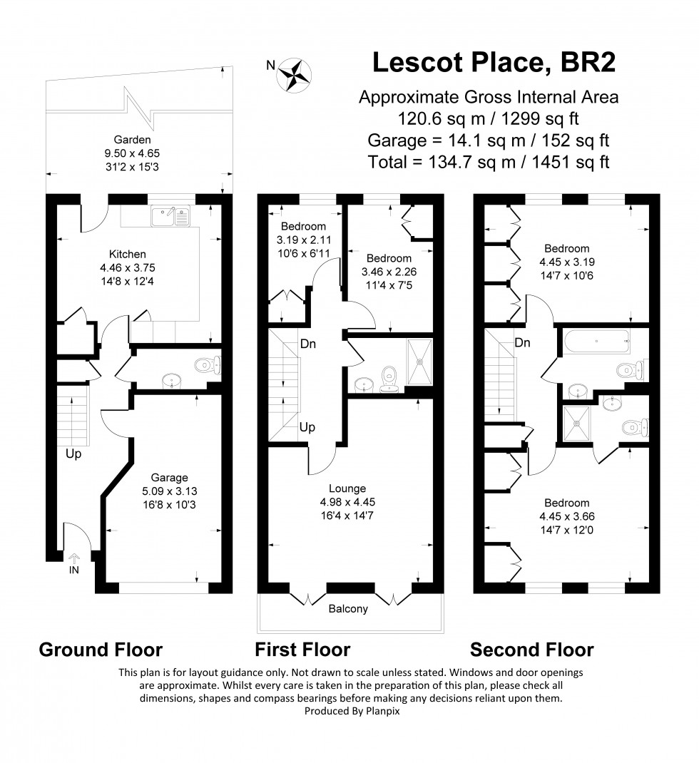 Floorplan for Lescot Place, Bromley