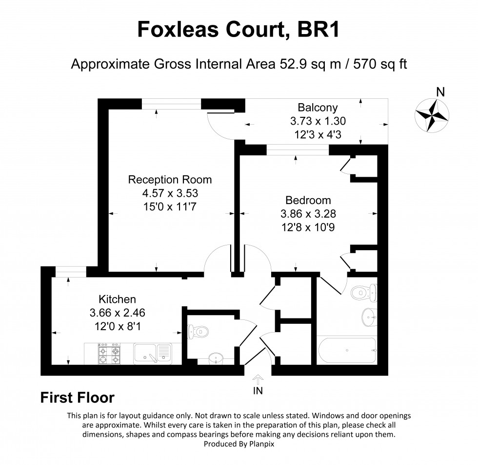 Floorplan for Spencer Road, Bromley