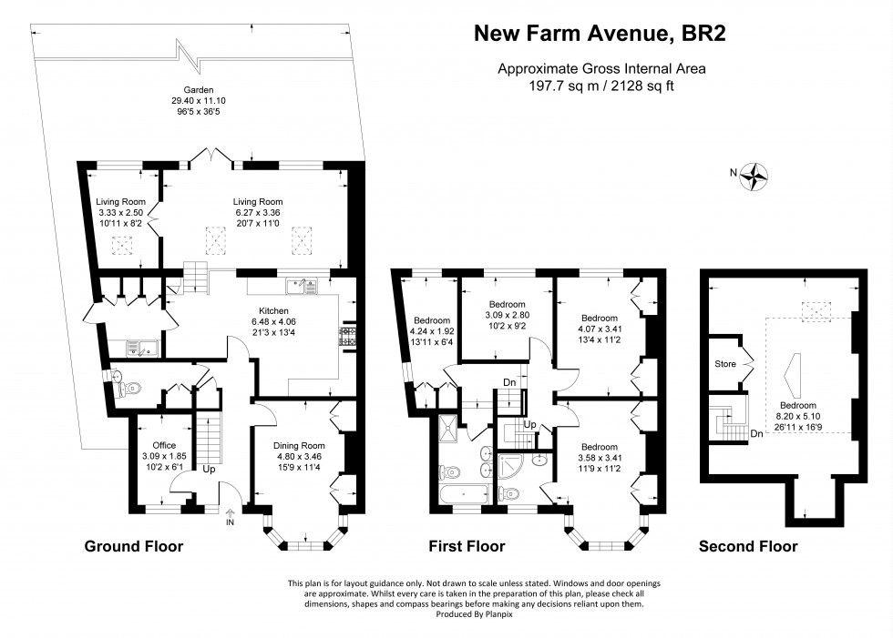 Floorplan for New Farm Avenue, Bromley