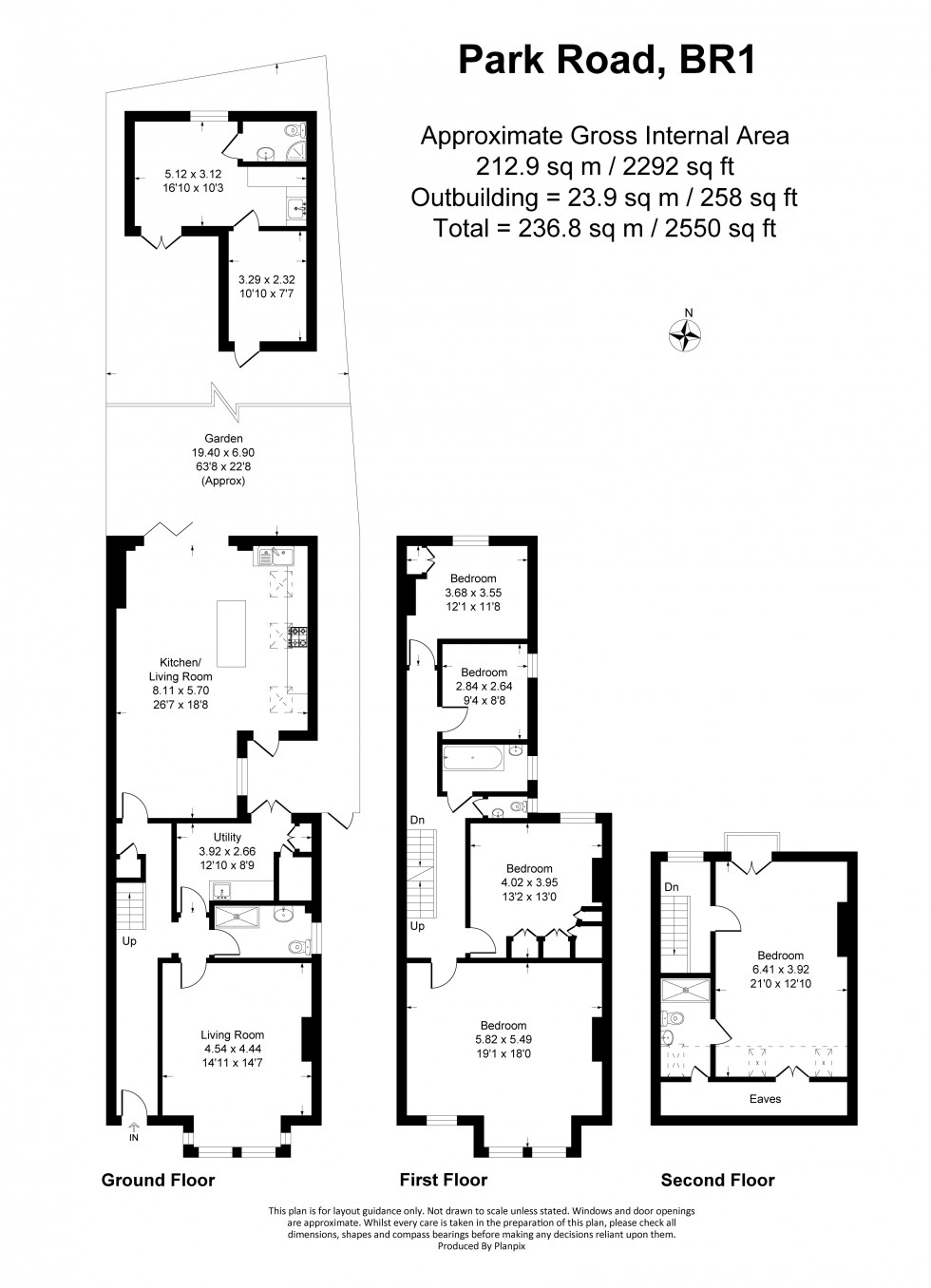 Floorplan for Park Road, Bromley