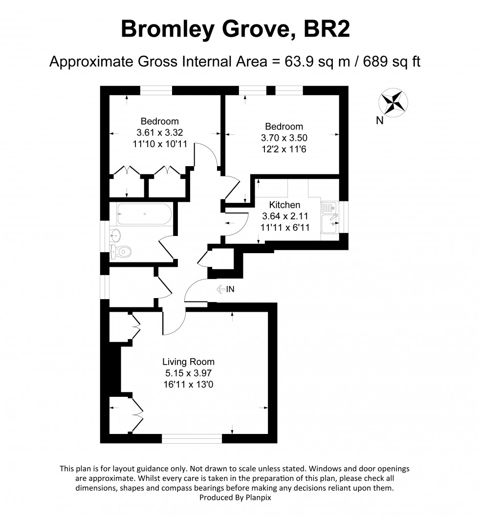 Floorplan for Bromley Grove, Bromley