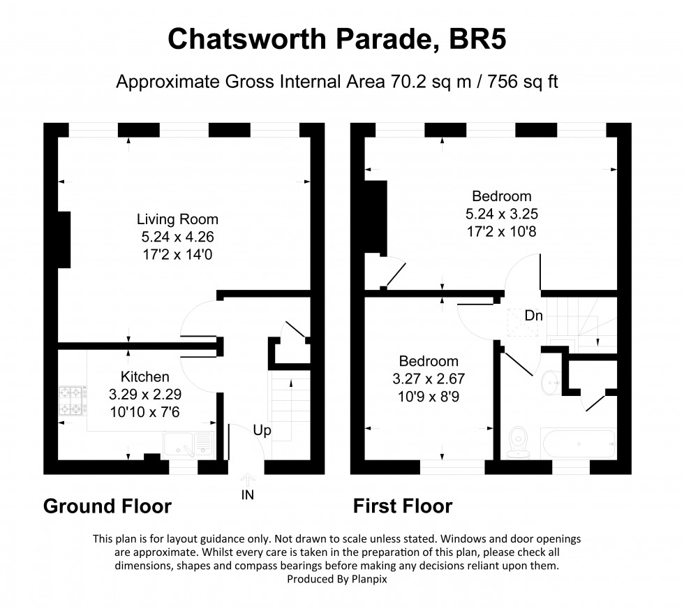 Floorplan for Chatsworth Parade, Petts Wood