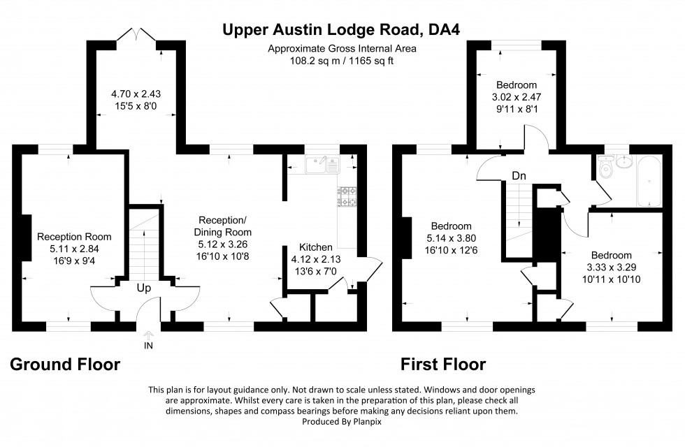 Floorplan for Upper Austin Lodge Road, Eynsford, Kent