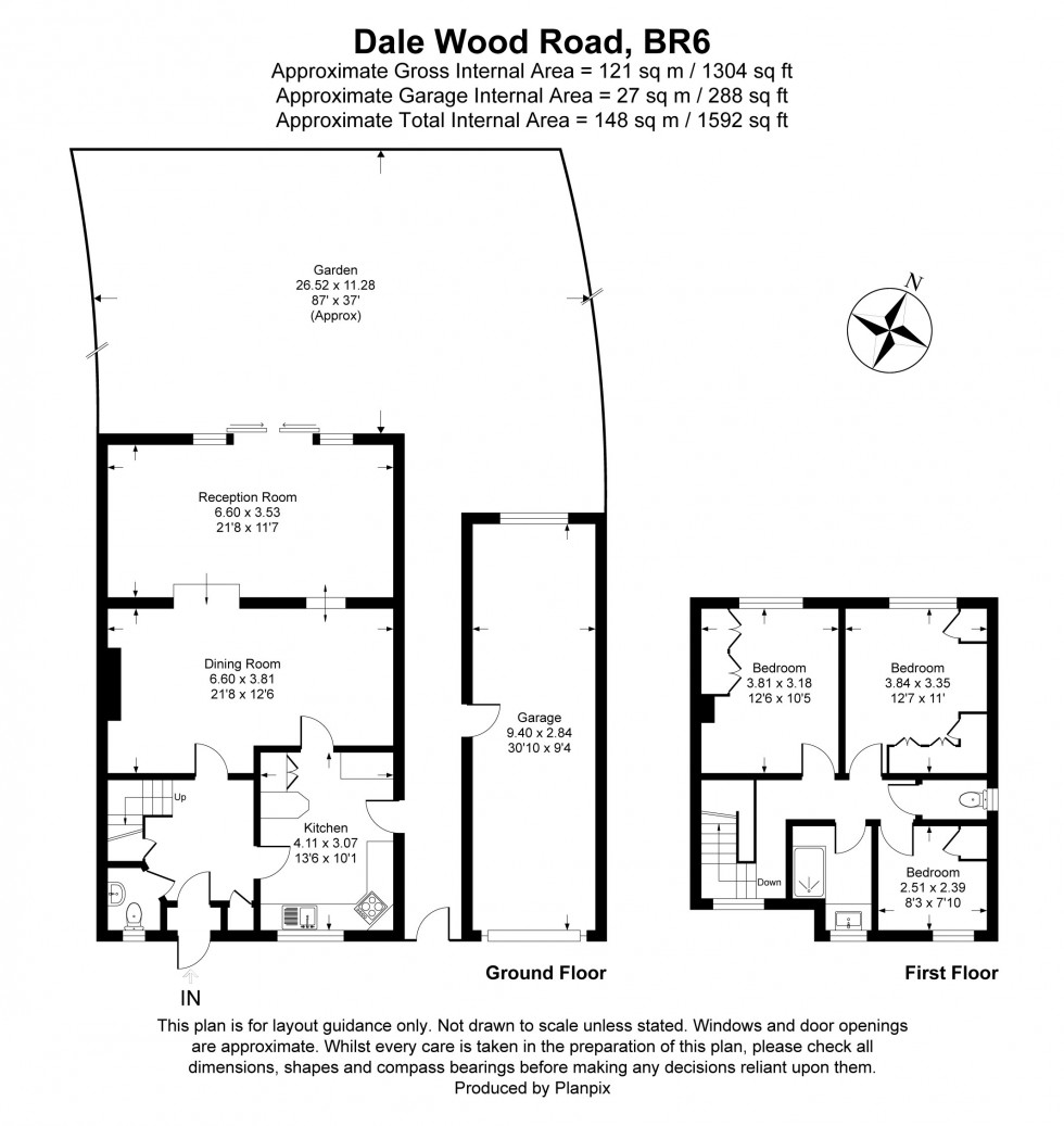 Floorplan for Dale Wood Road, Orpington