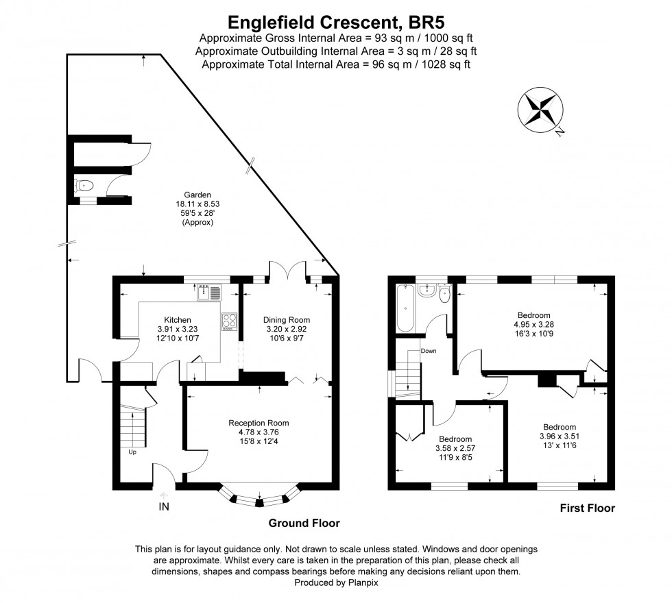 Floorplan for Englefield Crescent, Orpington