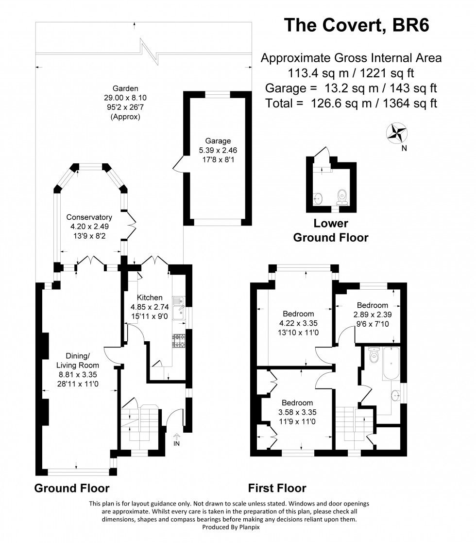 Floorplan for The Covert, Petts Wood