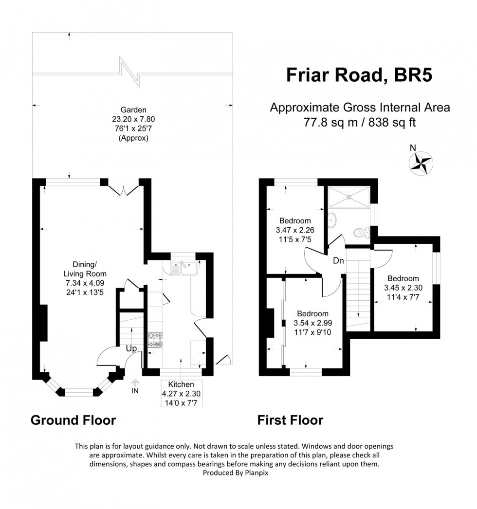 Floorplan for Friar Road, Orpington