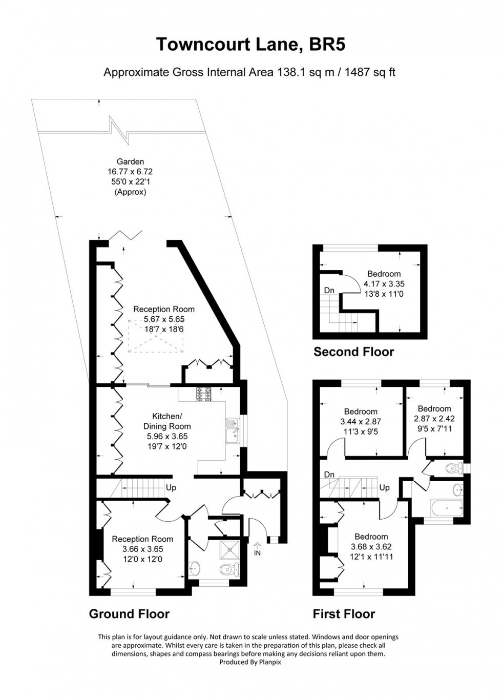 Floorplan for Towncourt Lane, Petts Wood