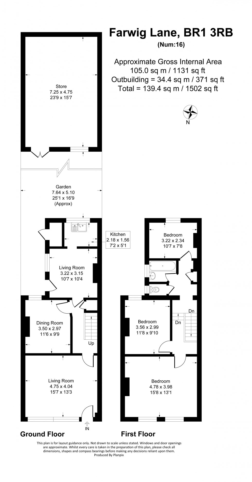 Floorplan for Farwig Lane, Bromley