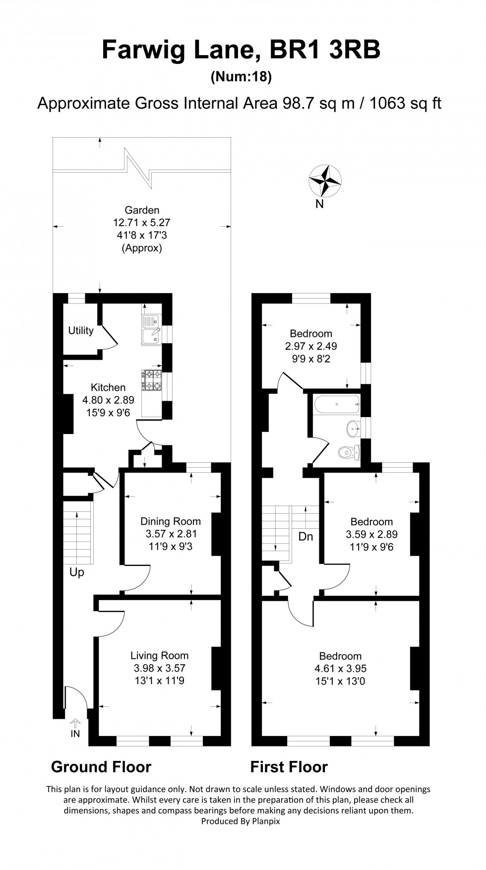 Floorplan for Farwig Lane, Bromley