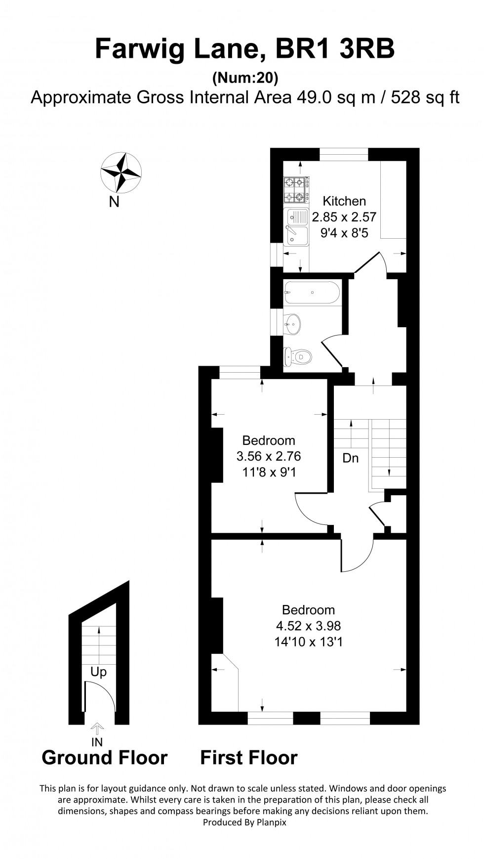 Floorplan for Farwig Lane, Bromley