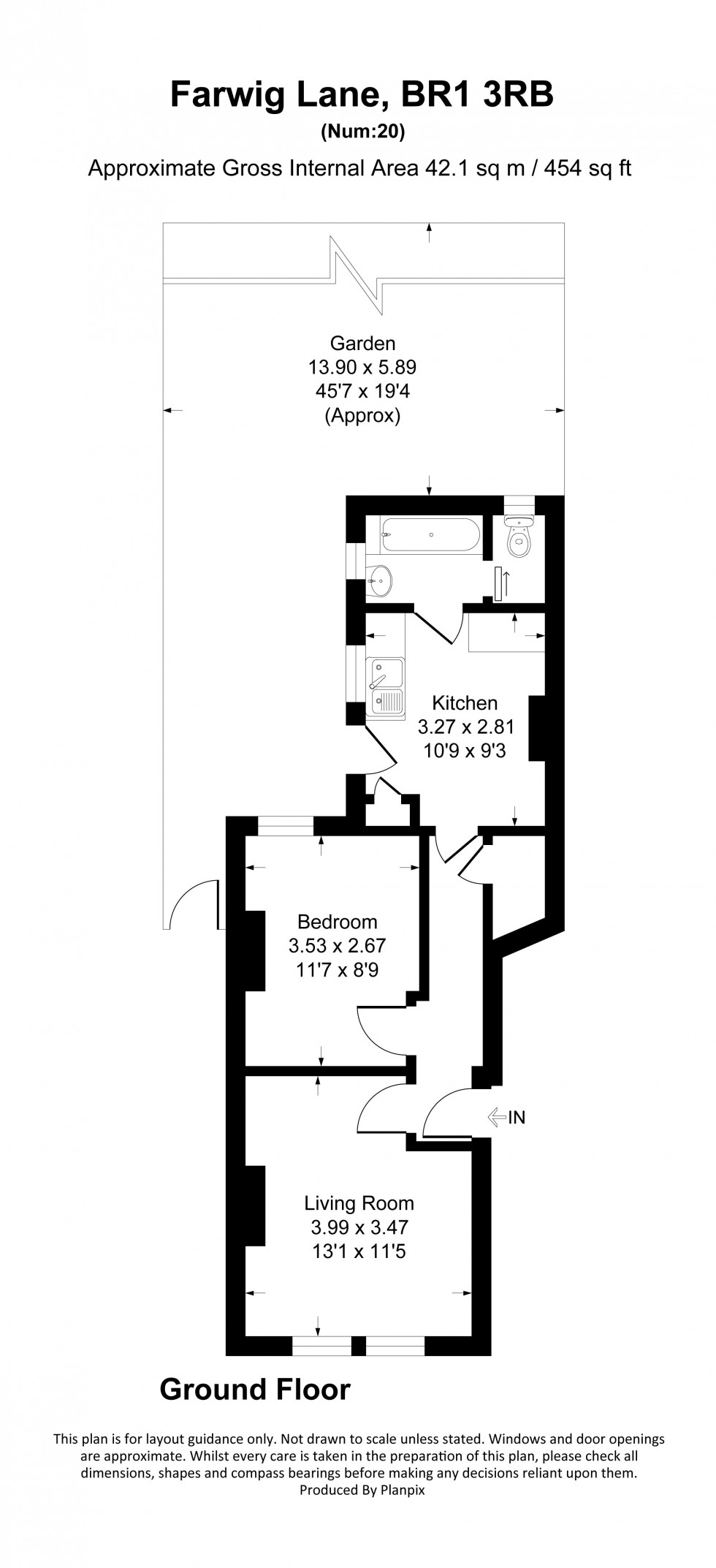 Floorplan for Farwig Lane, Bromley